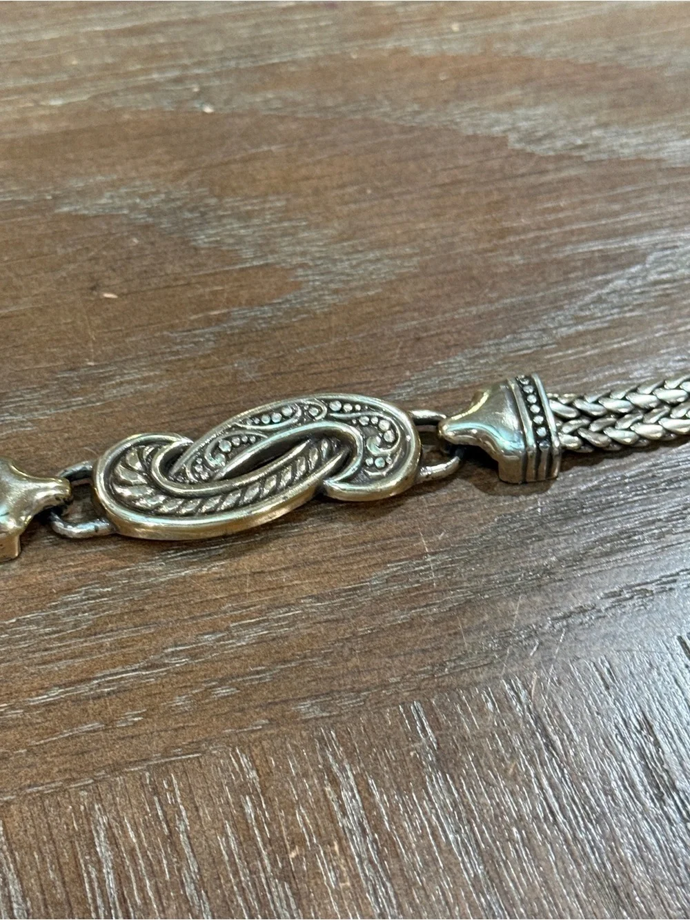 Vintage womens size M silver tone chunky chain 90s style belt